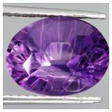 Oval Brilliant Cut Natural Unheated Purple Amethys