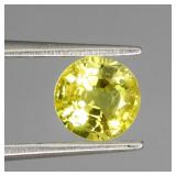 Round Cut Natural Top Rich Yellow Sapphire Austral