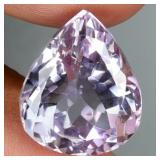 Pear Cut Natural Unheated Pink Amethyst Bolivia 21