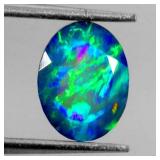Oval Cut Natural AAA Floral Flash Play Of Color Bl