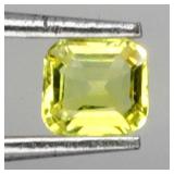 Octagon Cut Natural Top Yellow Sapphire Australia