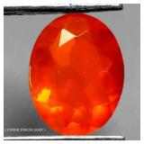 Oval Cut 100% Natural Hot Rainbow Flash Orange Fir