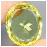 Oval Cut Natural Unheated Top Lemon Quartz Brazil