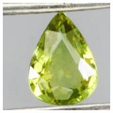 Pear Cut Natural Green Yellow Sapphire Australia 0