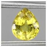 Pear Cut Natural Top Rich Yellow Sapphire Australi