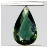 Pear Cut Natural Heated Only Blue Green Sapphire A