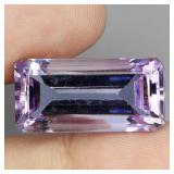 Octagon Cut Natural Unheated Pink Amethyst Bolivia