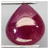 Heart Cab Natural Red Ruby Mozambique 15.51ct 16x1