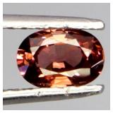 Oval Cut Natural Unheated Top Rich Orange Zircon T