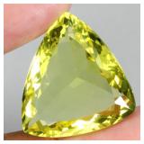 Trilliant Cut Natural Unheated Top Lemon Quartz Br