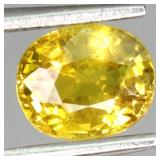 Oval Natural Top Rich Yellow Sapphire Australia 1.