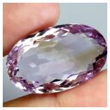Oval Cut Natural Top Bi Color Purple Yellow Ametri