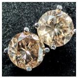 APPR $3325 18K Gold 1.1g Natural Color Diamond 1ct