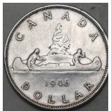 Canada Silver Dollar 1946