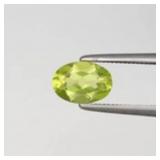 0.73ct 7x5mm VS Oval Natural Green Peridot - Untre