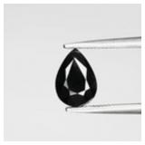 1.57ct 7.7x5.5mm VS Pear Natural Dark Brown Zircon