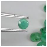 Round Cut Natural Unheated Green Emerald Brazil 50
