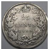 Canada 25 Cent 1900