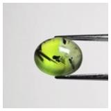 4.26ct Oval Cabochon Natural Green Prehnite with B