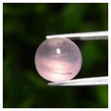5.97ct Semi-Round Cabochon Natural Light Pink Rose