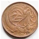 Australia 1966 Elizabeth II, 2 Cents coin
