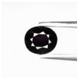 1.33ct 6.5x5.5mm VS Oval Natural Deep Purple Spine