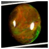 Oval AAA Floral Flash Play Of Color Crystal Fire O
