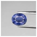 1.04ct 7.5x6mm Oval Natural Bluish Violet Iolite -