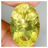 Concave Natural Unheated Yellow Lemon Quartz 36.24