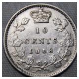 Canada 10 Cents 1888