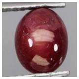 Oval Cabochon Natural Red Ruby Mozambique 3.65ct 1