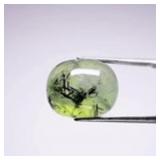 25.07ct Cushion Cabochon Natural Green Prehnite wi