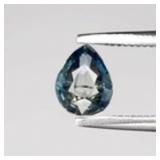 0.42ct Pear Natural Greenish Blue Sapphire - Unhea
