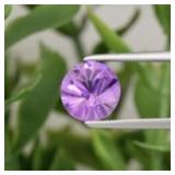 1.86ct 8mm VS Round Brilliant Natural Purple Ameth