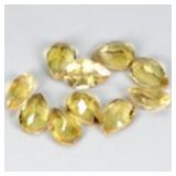 Pear Cut Natural Unheated Yellow Citrine Brazil 10