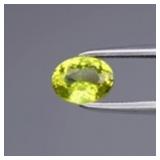 0.71ct 6.2x4.7mm VS Oval Natural Green Grossular G