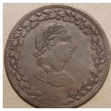 Canada LC-48-24 1812 Tiffin Half Penny Token  Br96