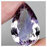 Pear Cut Natural Bi Color Purple Yellow Ametrine B
