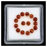 Mandala Round Cut Natural Unheated Orange Citrine