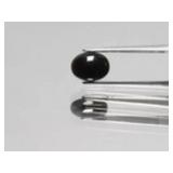 0.89ct Oval Cabochon Natural Black Opal - Rainbow