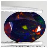Oval Cut Natural AAA Floral Flash Play Of Color Bl
