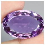 Oval Cut Natural Unheated Top Purple Amethyst Urug