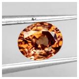 Oval Cut Natural Unheated Top Rich Orange Zircon T