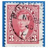 Canada 1937 George VI Stamp 3 Cents #233