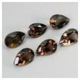 Pear Cut Natural Unheated Smoky Quartz Brazil 16.1