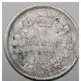 Canada 5 Cents 1872H