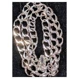 Silver 26g Men'S Heavy Rhodium Plated Italian