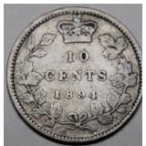 Canada 10 Cents 1894 Obv6