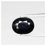 2.20ct 9.5x7.5mm VS Oval Natural Deep Bluish Viole