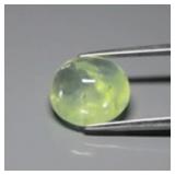 9.01ct 13.3x12mm Oval Cabochon Natural Green Prehn